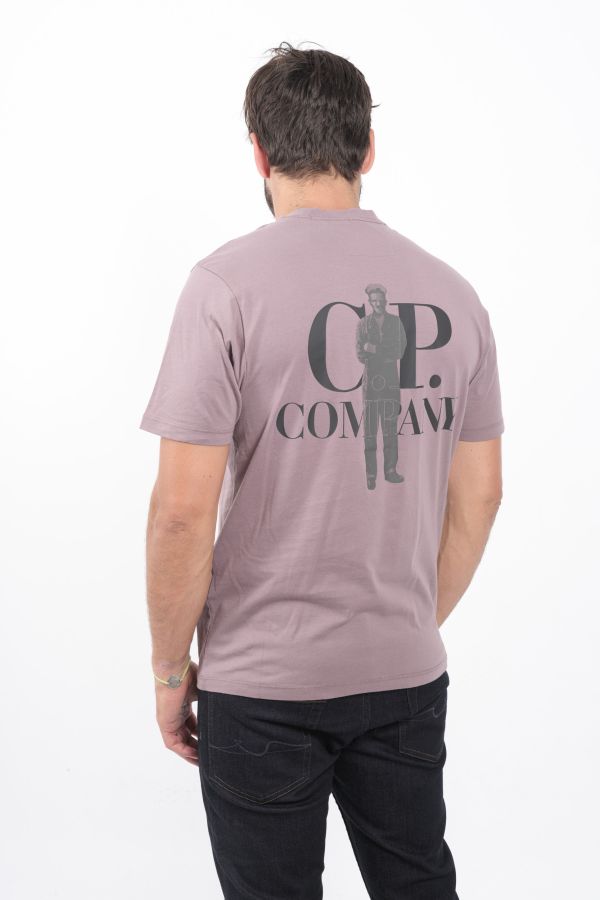 Produit TEE-SHIRT C.P COMPANY IMPRIME DOS LAVANDE S167A-735