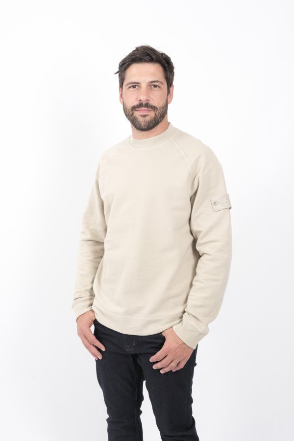 Produit SWEAT STONE ISLAND BEIGE GHOST 8115629F7-V0090