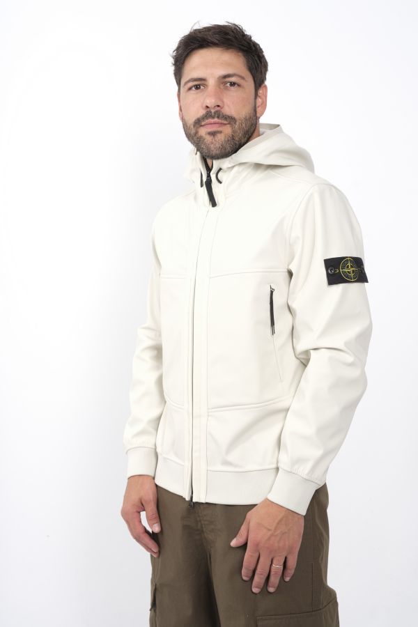 Produit SOFT SHELL STONE ISLAND ECRU 8115Q0322-V0097