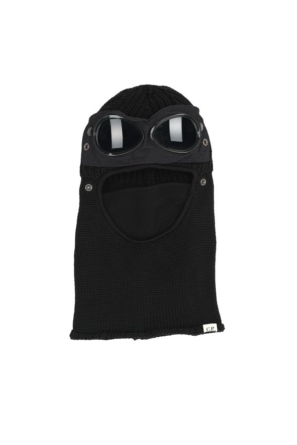 Produit CAGOULE C.P COMPANY EN LAINE MERINOS LUNETTES NOIR 301A-999