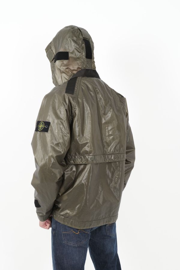 Produit VESTE STONE ISLAND EN POLYURETHANE ET DOUBLURE MATELASSEE VERTE 811545831-V0059