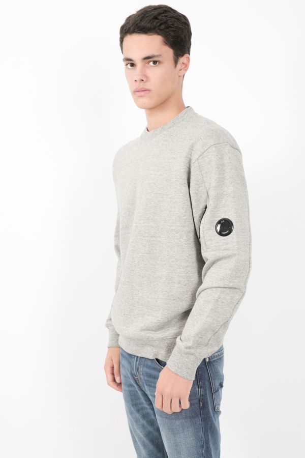 Produit SWEAT C.P COMPANY COL ROND GRIS S023A-M94