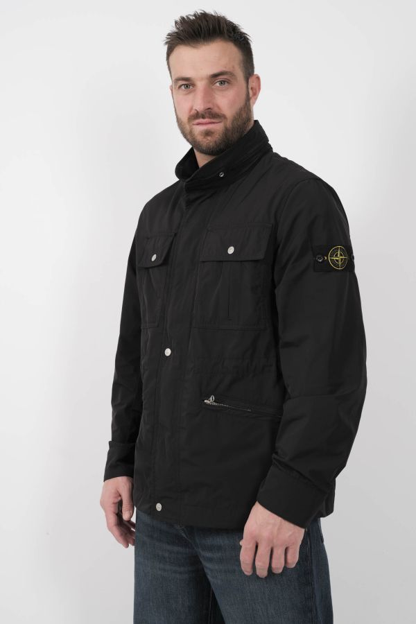 Produit VESTE STONE ISLAND EN NYLON MULTI-POCHES NOIR S154107S26-V0029