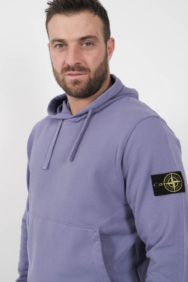 Produit SWEAT STONE ISLAND A CAPUCHE VIOLET S156145S51-V0047