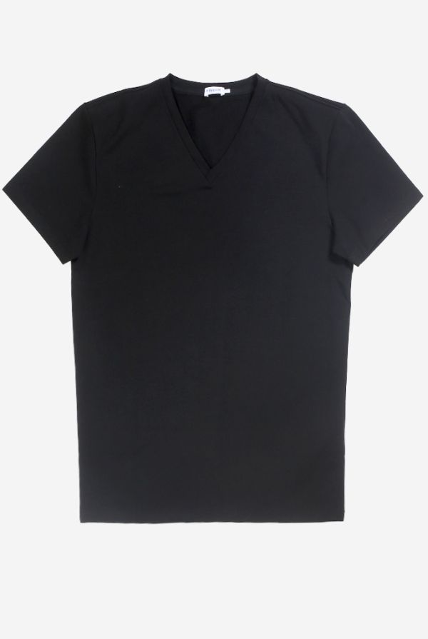 Produit T-SHIRT COL V NOIR FILIPPA K 17216-BLACK