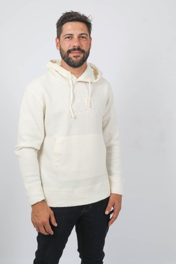 Produit SWEAT EN POLAIRE C.P COMPANY BLANC S321A-103